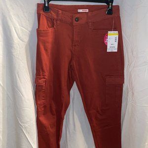 Black and copper cargo pants